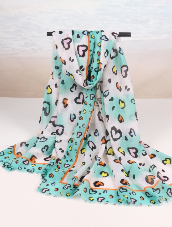 Fashion Heart Pattern Fashion Scarf